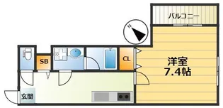 GKレジデンス深江【4階】の間取り