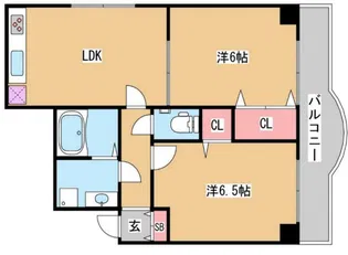 クレスト六甲【3階】の間取り
