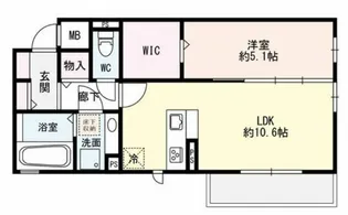 マルベリー甲南山手【1階】の間取り