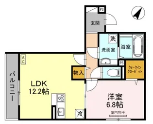 グレイスコート神戸住吉【2階】の間取り