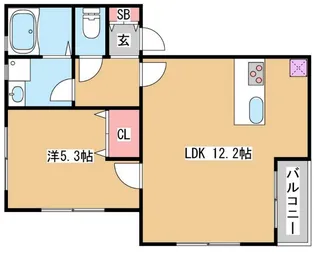 プライム御影本町【2階】の間取り