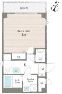 ブリランテ住吉【1階】の間取り