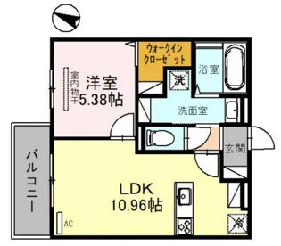 cuore魚崎【3階】の間取り