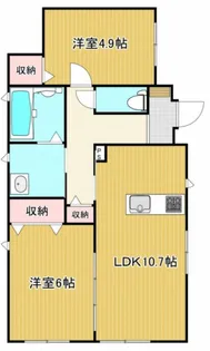 シンフォニー御影【1階】の間取り