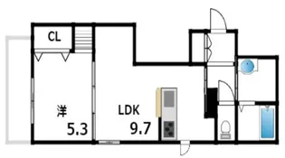 ホワイトメゾン御影中町【4階】の間取り
