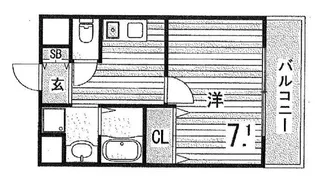 ブルーパール御影【3階】の間取り