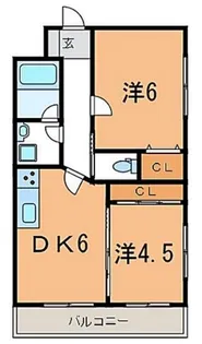 GrandiCourt御影塚町【2階】の間取り