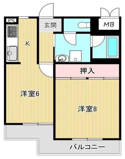 メゾンクレール【3階】の間取り