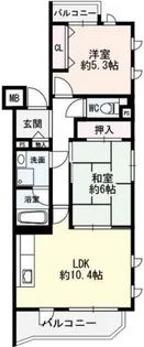アゼリア六甲【3階】の間取り