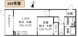 MOCXION御影【1階】の間取り