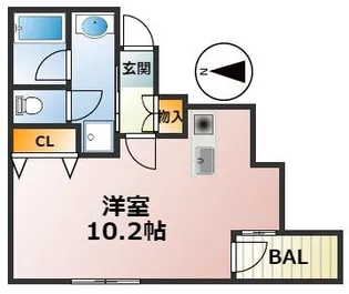 STRAUSS六甲【302 号室】の間取り