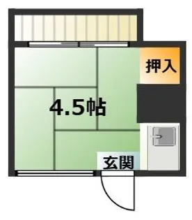 六甲田中ビル【205号室】の間取り