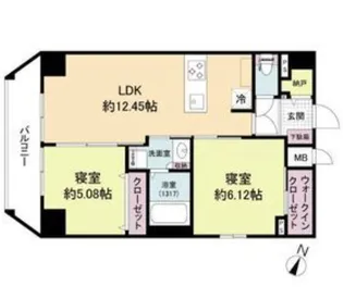 LiveFlat六甲桜口【6階】の間取り