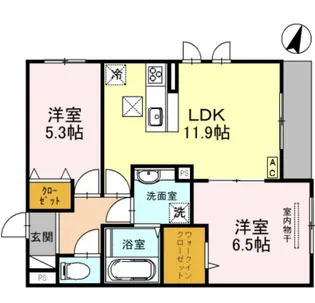 グレイスコート本山中町【1階】の間取り