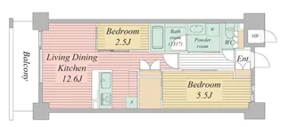 LiveCasa西宮【2階】の間取り