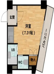 ヒルズ六甲【202号室】の間取り