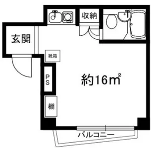 ジュネス六甲道【4階】の間取り