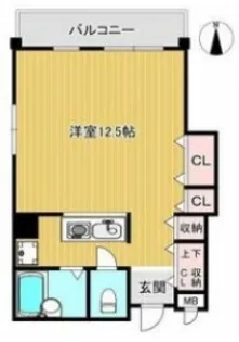 クレストヒル御影【303号室】の間取り