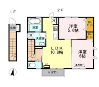 憩ハウス【2階】の間取り