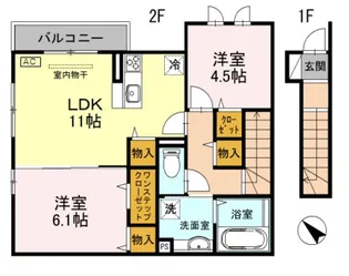 スぺチアーレ【2階】の間取り