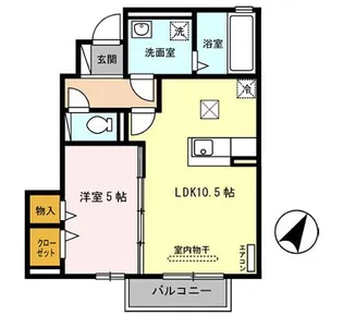 サニーレジデンス【1階】の間取り