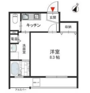 カーサ岡本2丁目【2階】の間取り