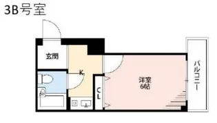 フルール新在家【3階】の間取り