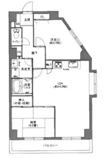 グランディア六甲LEGEND【4階】の間取り