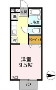 パセオ西芦屋【1階】の間取り
