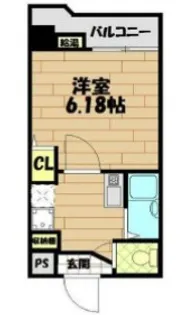 コーニッシュ王子公園【307号室】の間取り