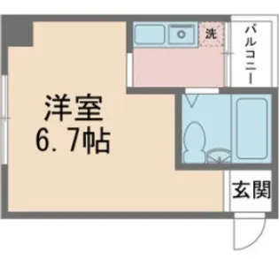 サルナートなかはら【1階】の間取り