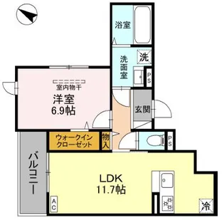 ブリランテ森南町【1階】の間取り