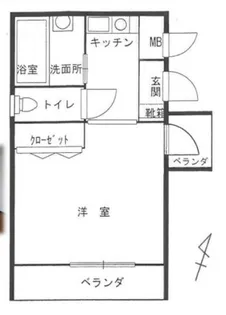 ルミエールROKKO【301号室】の間取り