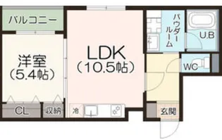 アークメゾン王子公園【205号室】の間取り