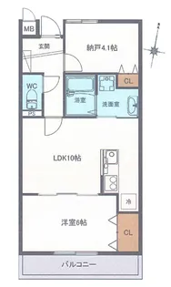サンビルダープラス高羽ガーデン【1階】の間取り