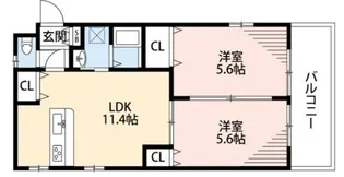 ロイヤルメゾン六甲5【3階】の間取り