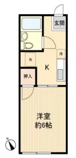 リバーサイド【102号室】の間取り