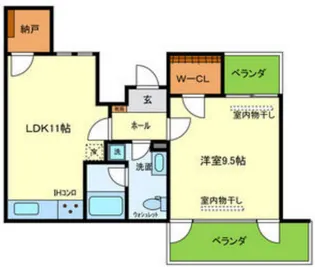 岡本Rd12【1階】の間取り