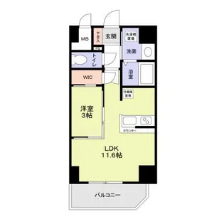 ラ・ピシーヌ南堀江【10階】の間取り