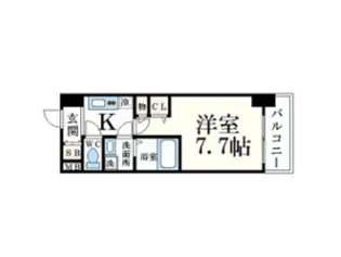 エスリード難波WEST【5階】の間取り