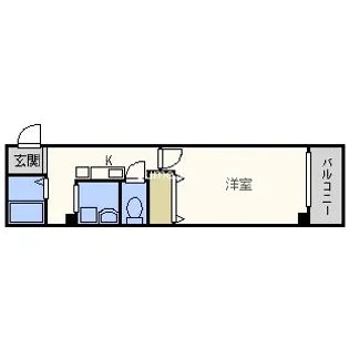 ブルーノ長堀【6階】の間取り