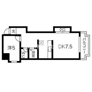 横井第6ビル【6階】の間取り