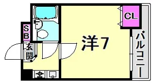 兵庫県西宮市大森町【アパート】の間取り