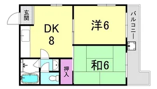 サンフローレ千代ヶ丘【2階】の間取り