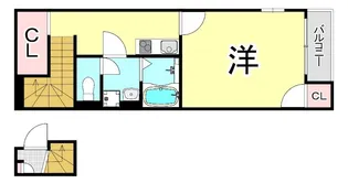 兵庫県神戸市東灘区本山北町6丁目【アパート】の間取り