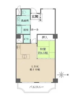 兵庫県芦屋市東山町【マンション】の間取り