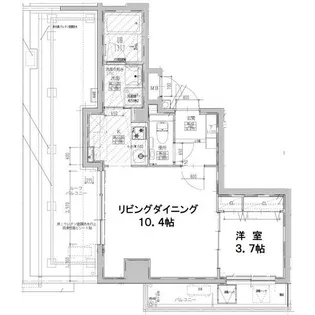 福岡県福岡市中央区平尾3丁目【マンション】の間取り