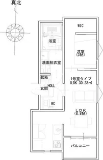 REGALEST尼崎【101号室】の間取り