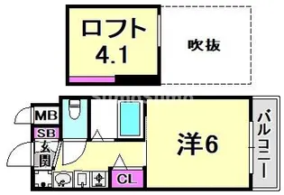 兵庫県神戸市中央区琴ノ緒町3丁目【マンション】の間取り