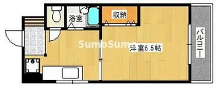 ハニーコーポ竹下【1階】の間取り